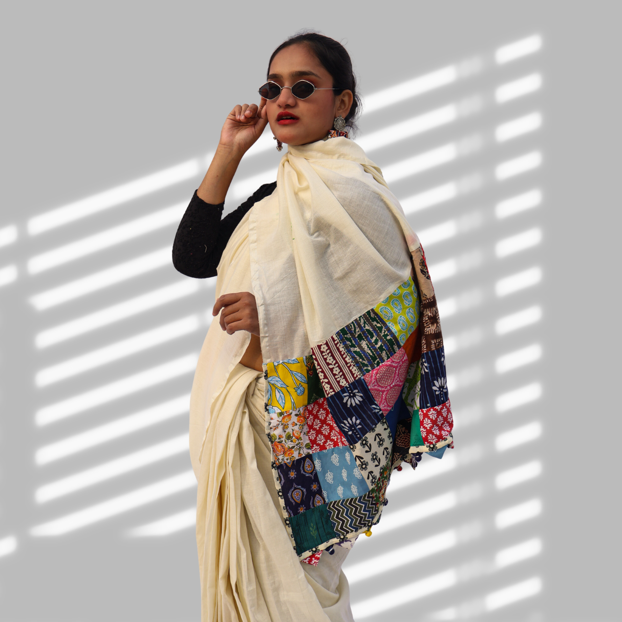 Patchwork Saree New Design
