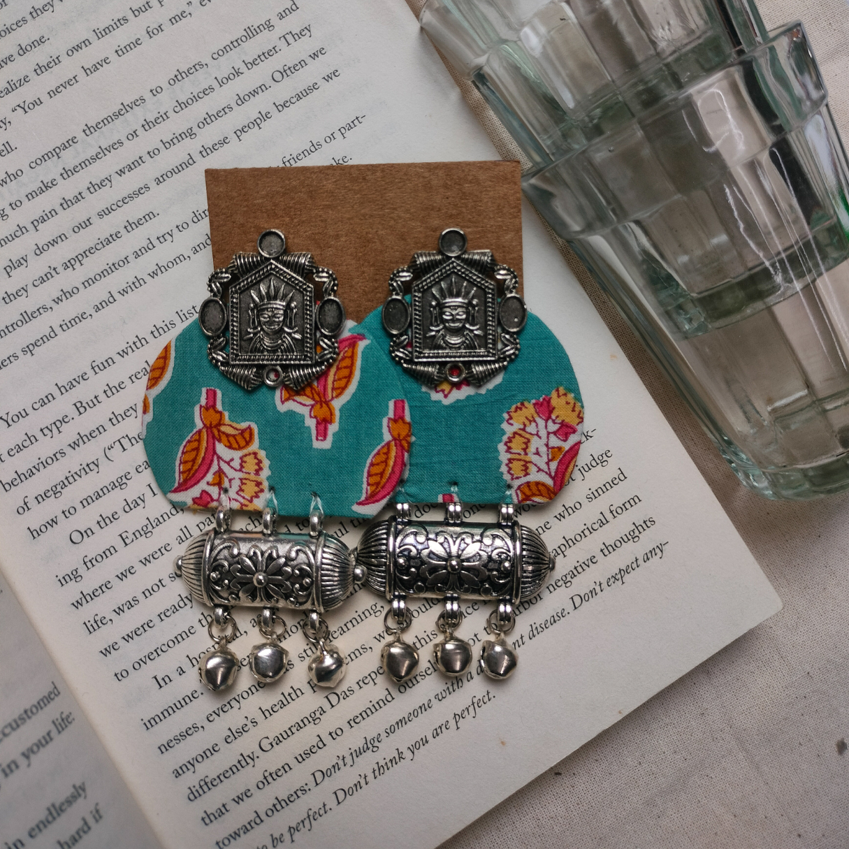 Handcrafted Fabric Earring