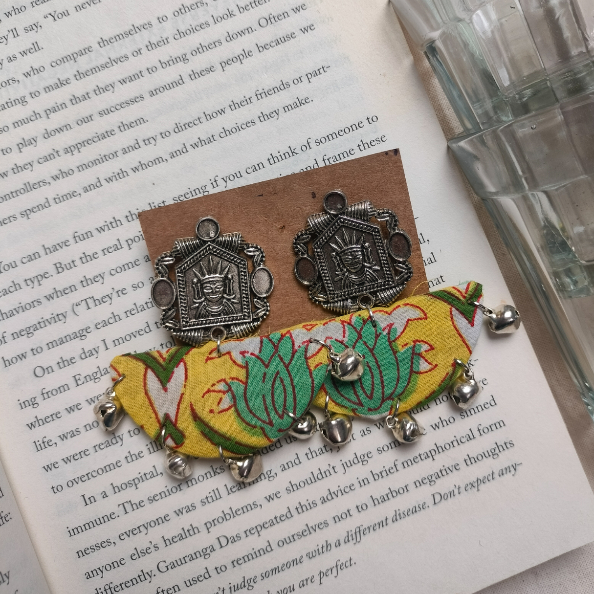 Handcrafted Fabric Earring