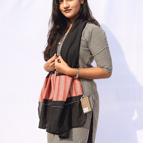 Black Line Patch Stole